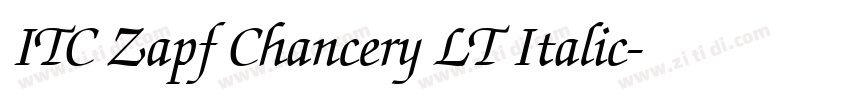 ITC Zapf Chancery LT Italic字体转换